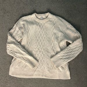J. Crew Factory 100% Cotton Cable Knit Sweater